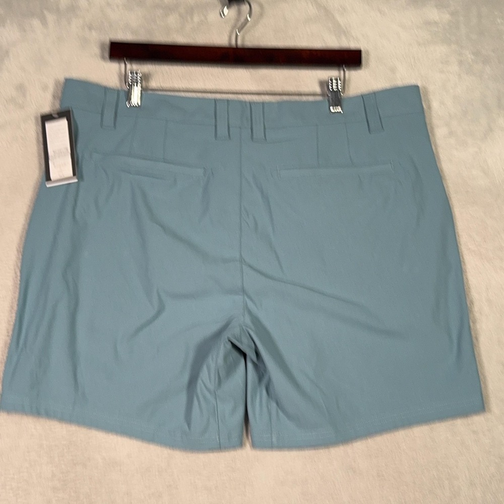 Rhone Shorts Mens 38 Blue Stone 7 Inch Commuter Flex-Knit Chino Stretch Travel